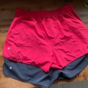 2 lululemon shorts size 16